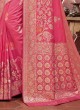 Pink Color Art Silk Saree